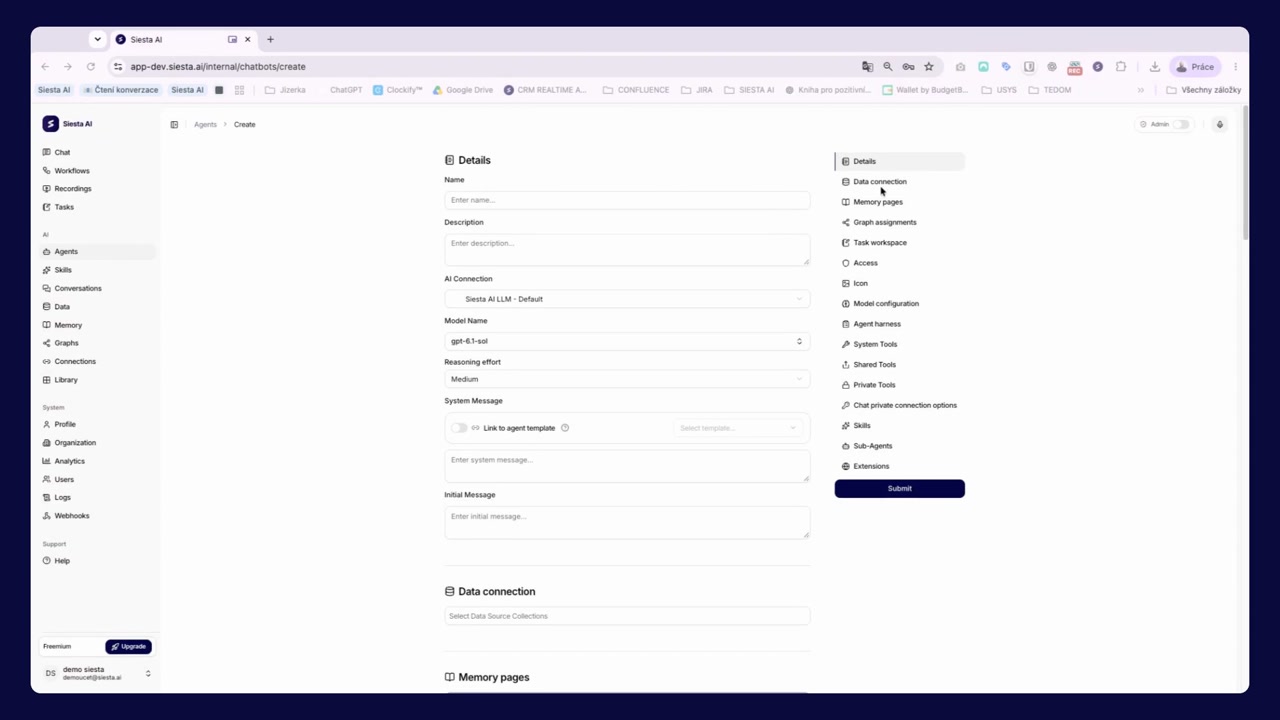 Create an agent