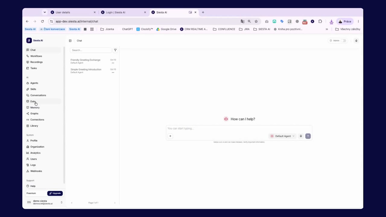 Připojte datovou kolekci k agentovi