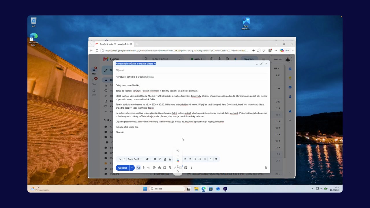 Vylepšujte text pomocí Rychlých akcí